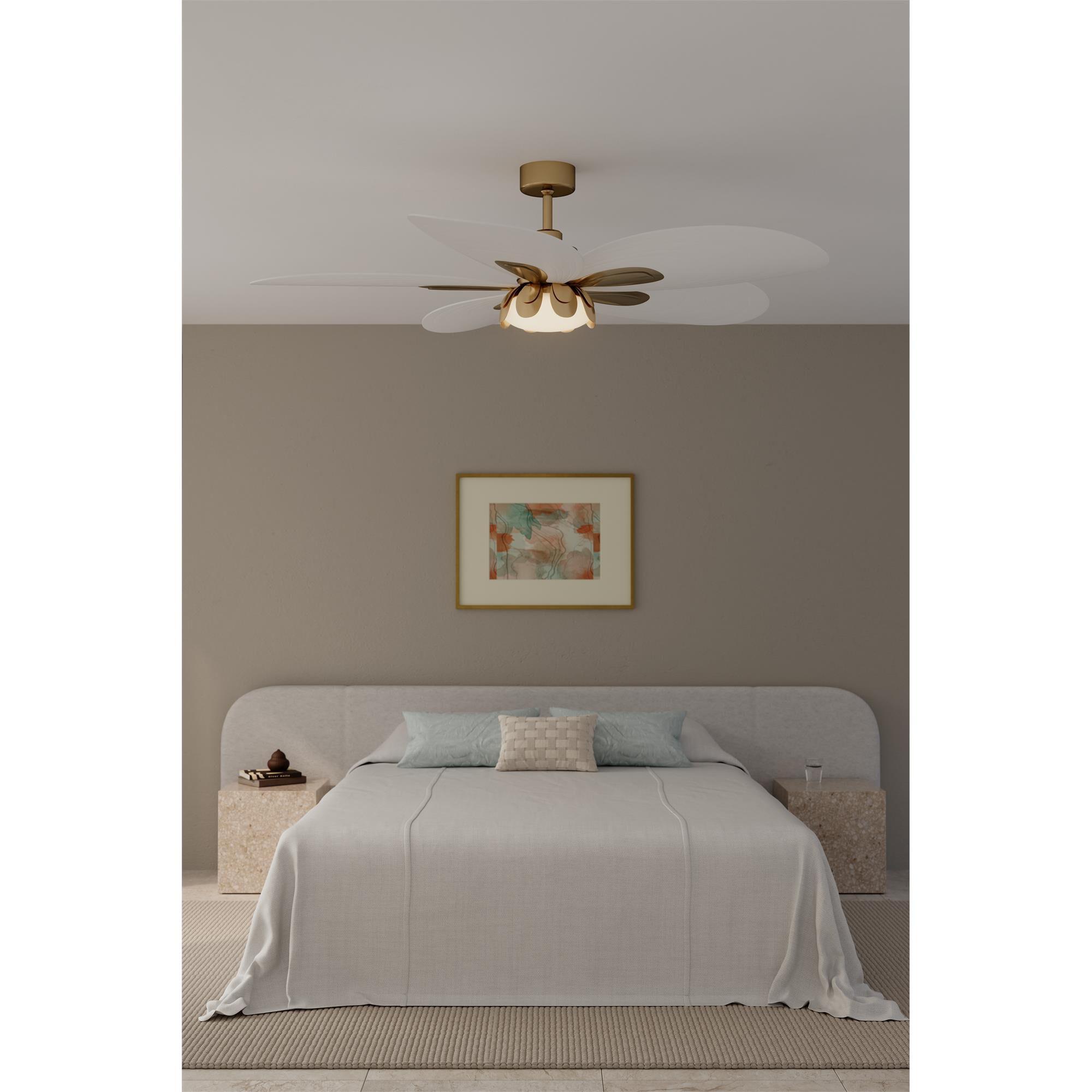 Shown in Legacy Brass finish and Etched Opal glass