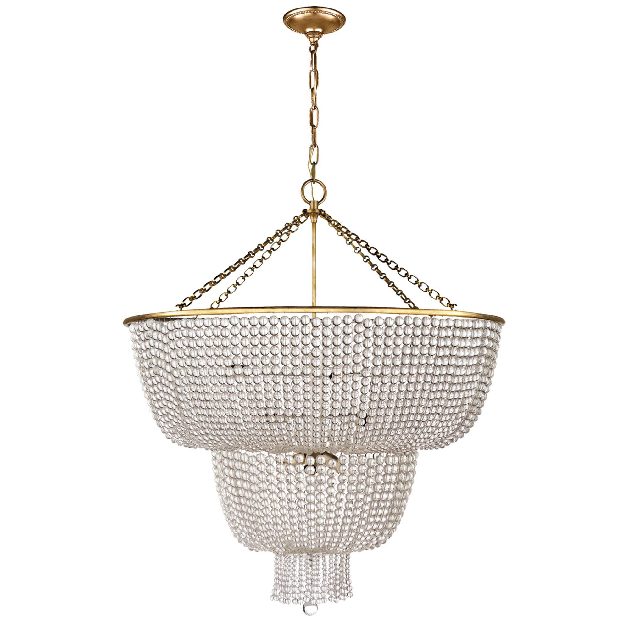 Shown in Hand-Rubbed Antique Brass finish and Clear glass
