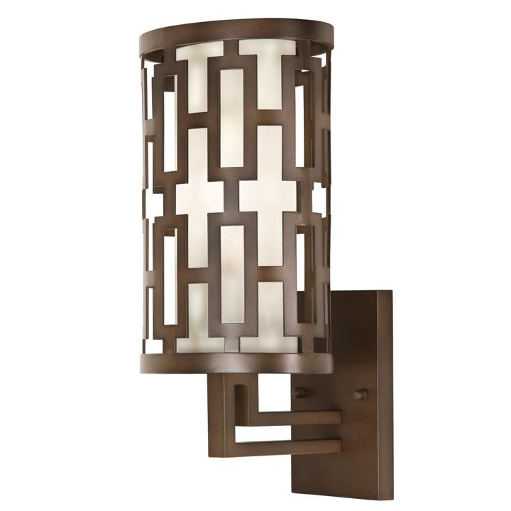 Shown in Bronze finish and False crystal and False glass