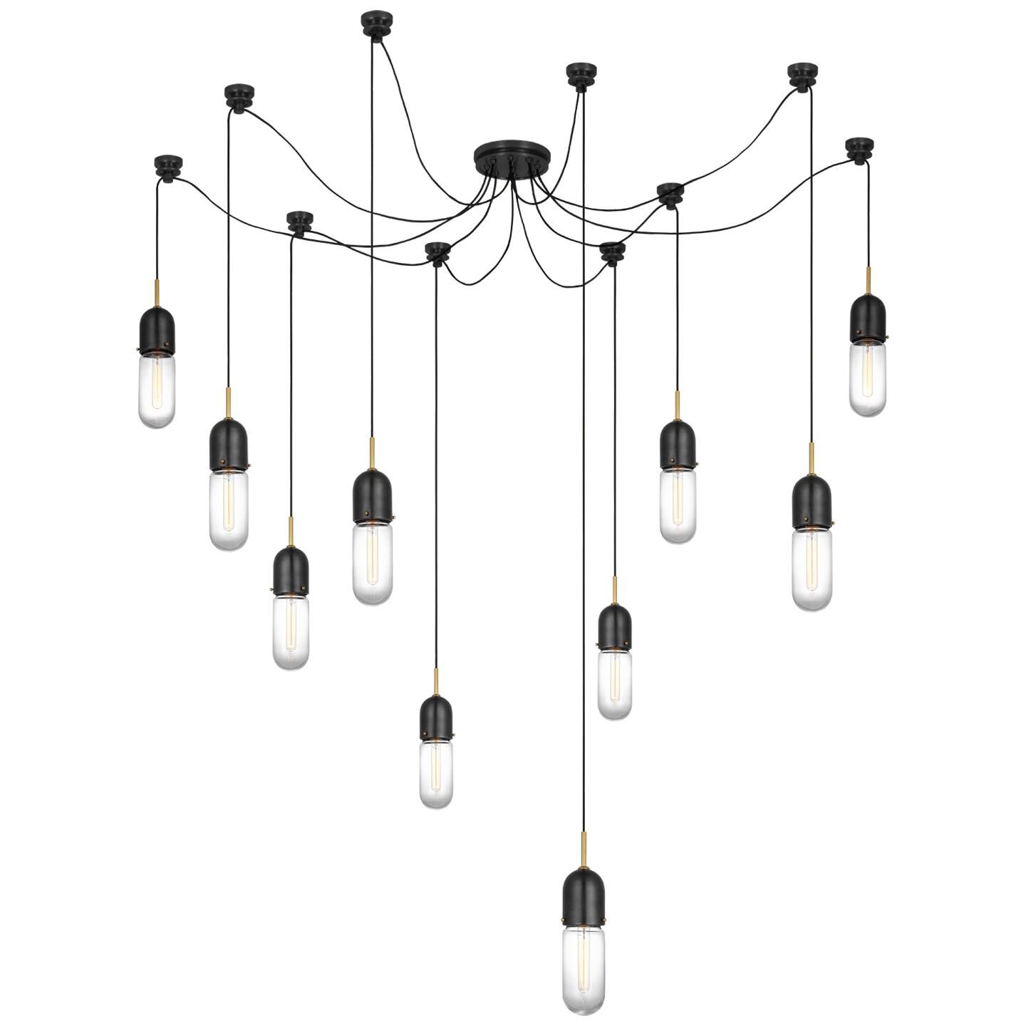Thomas O'Brien Junio 9 Inch 10 Light LED Multi Light Pendant by Visual Comfort Signature Collection