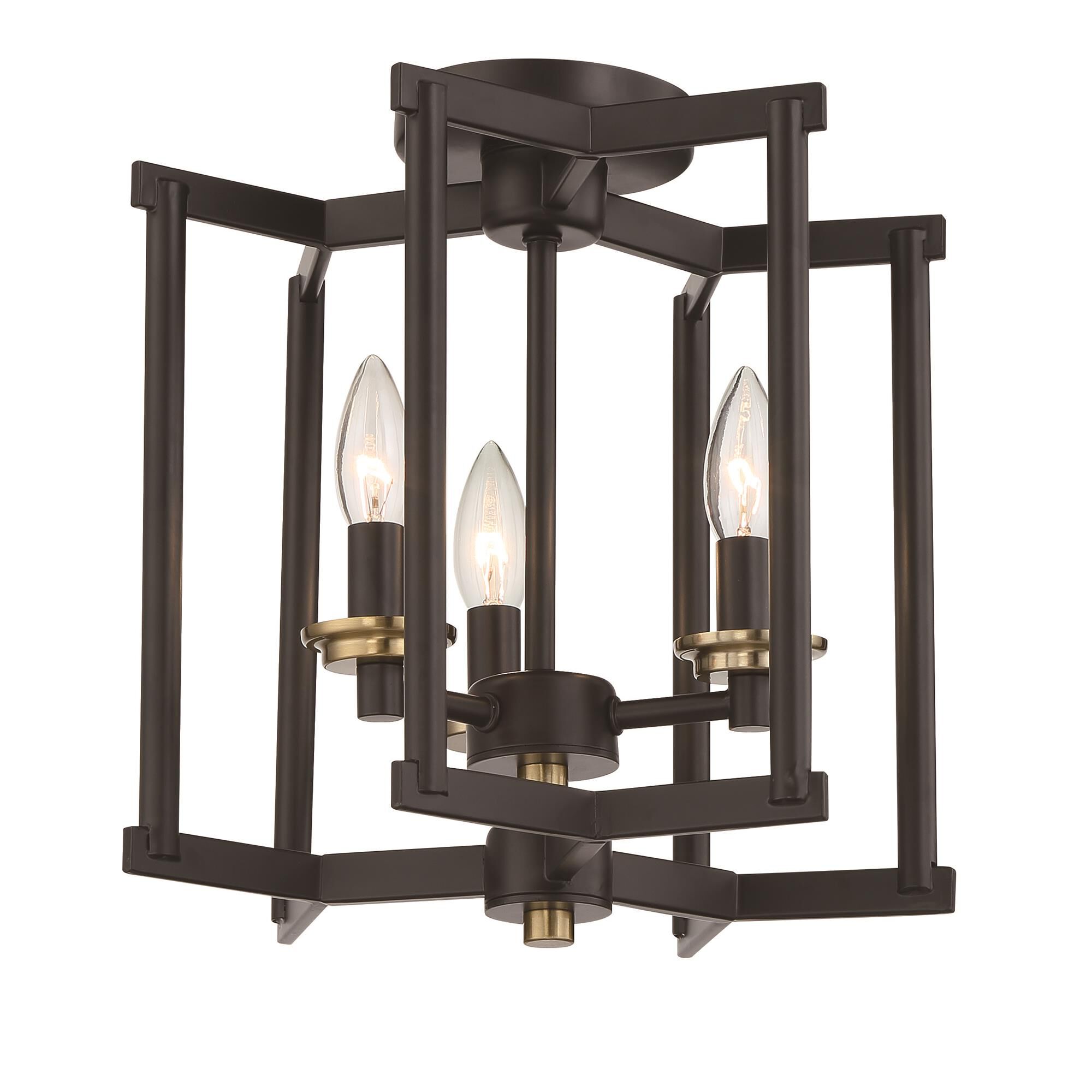 Avante Grand 11 Inch 3 Light Semi Flush Mount,