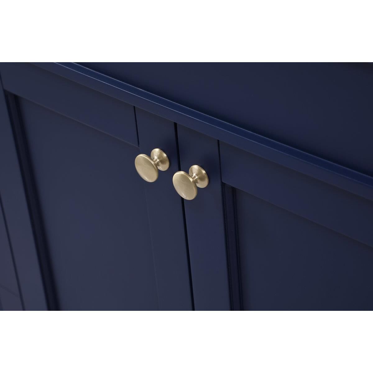 Shown in Blue finish and Backsplash accent