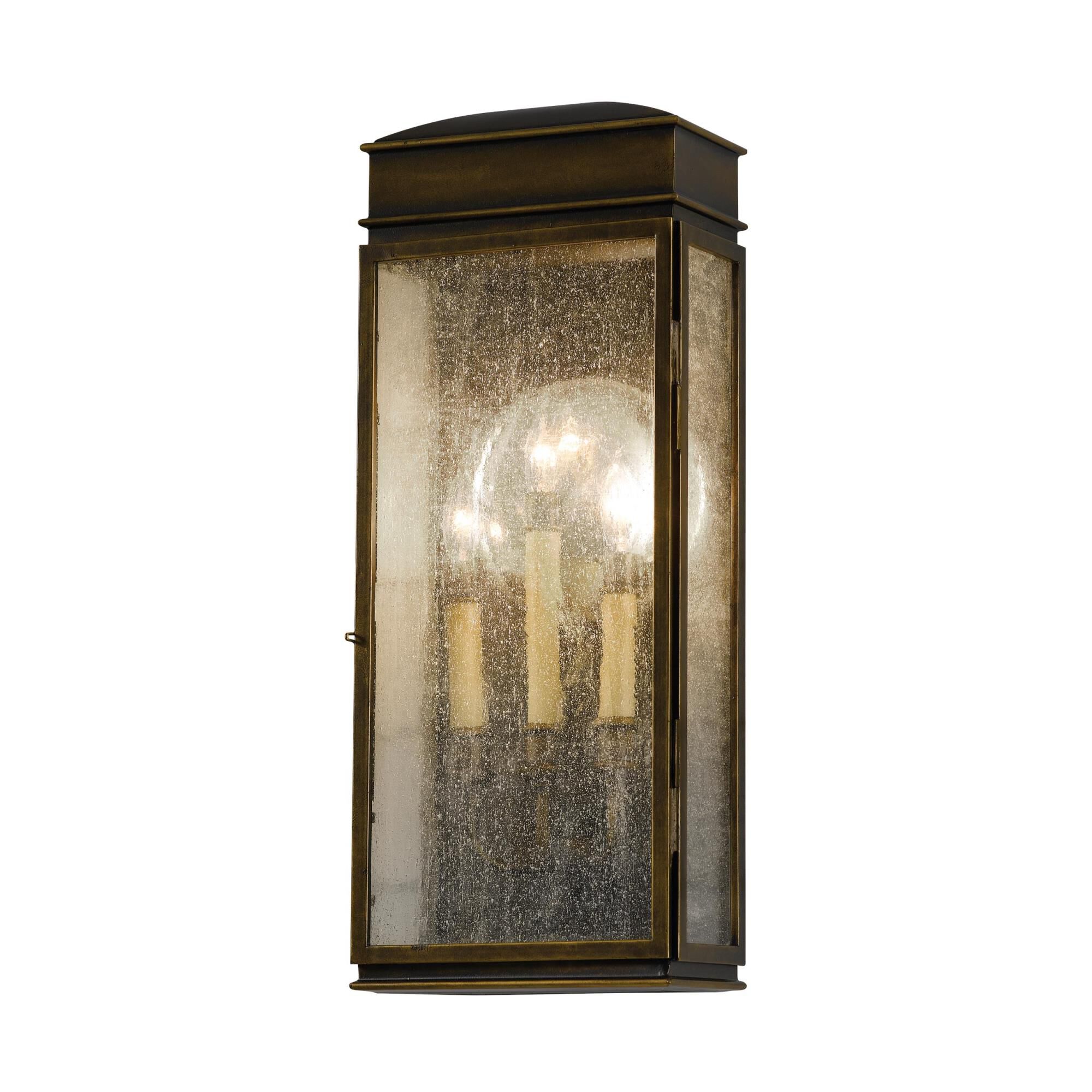 Shown in Astral Bronze finish and Clear Seeded Panels glass