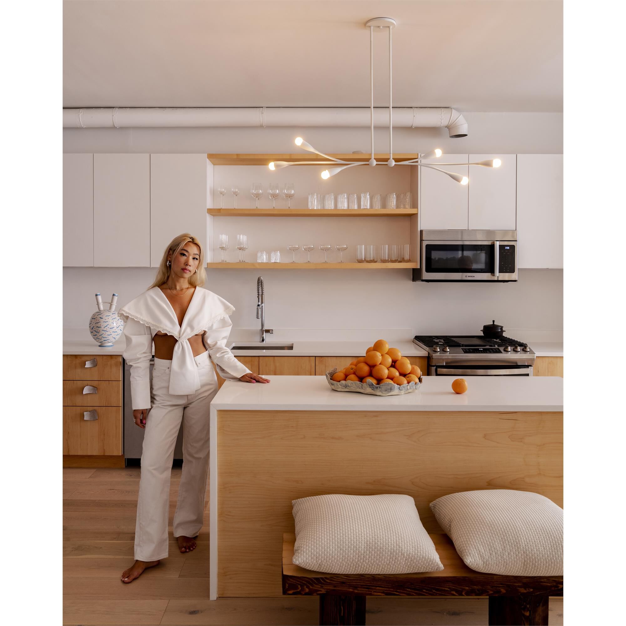 Eny Lee Parker Elsa Medium Linear Chandelier,