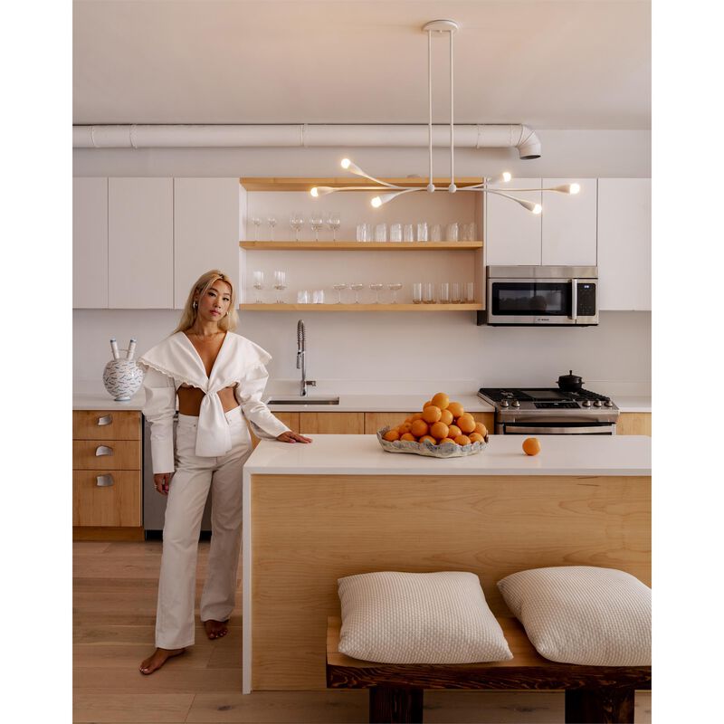Eny Lee Parker Elsa Medium Linear Chandelier by Mitzi