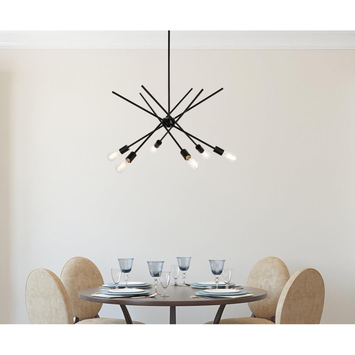 Armin 32 Inch 6 Light Chandelier by Elegant Lighting
