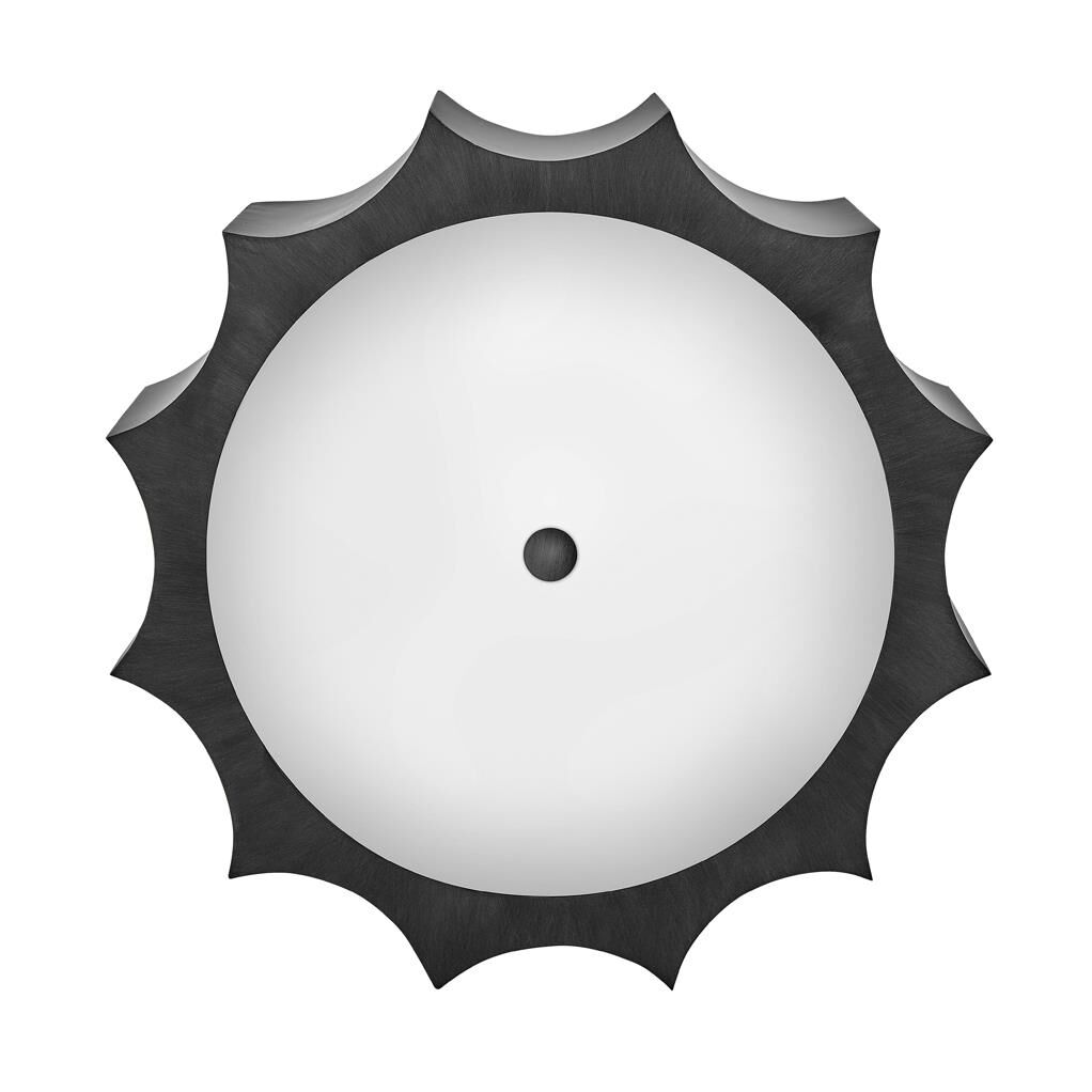 Shown in Brushed Graphite finish and Etched Lens glass