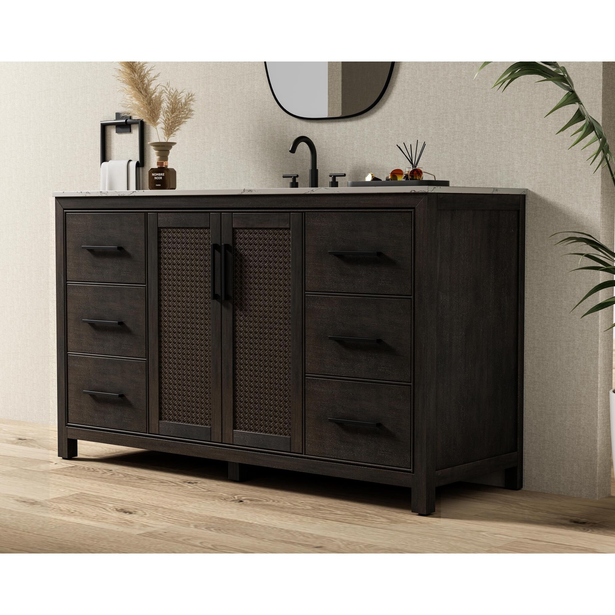 Shown in Chocolate Oak finish