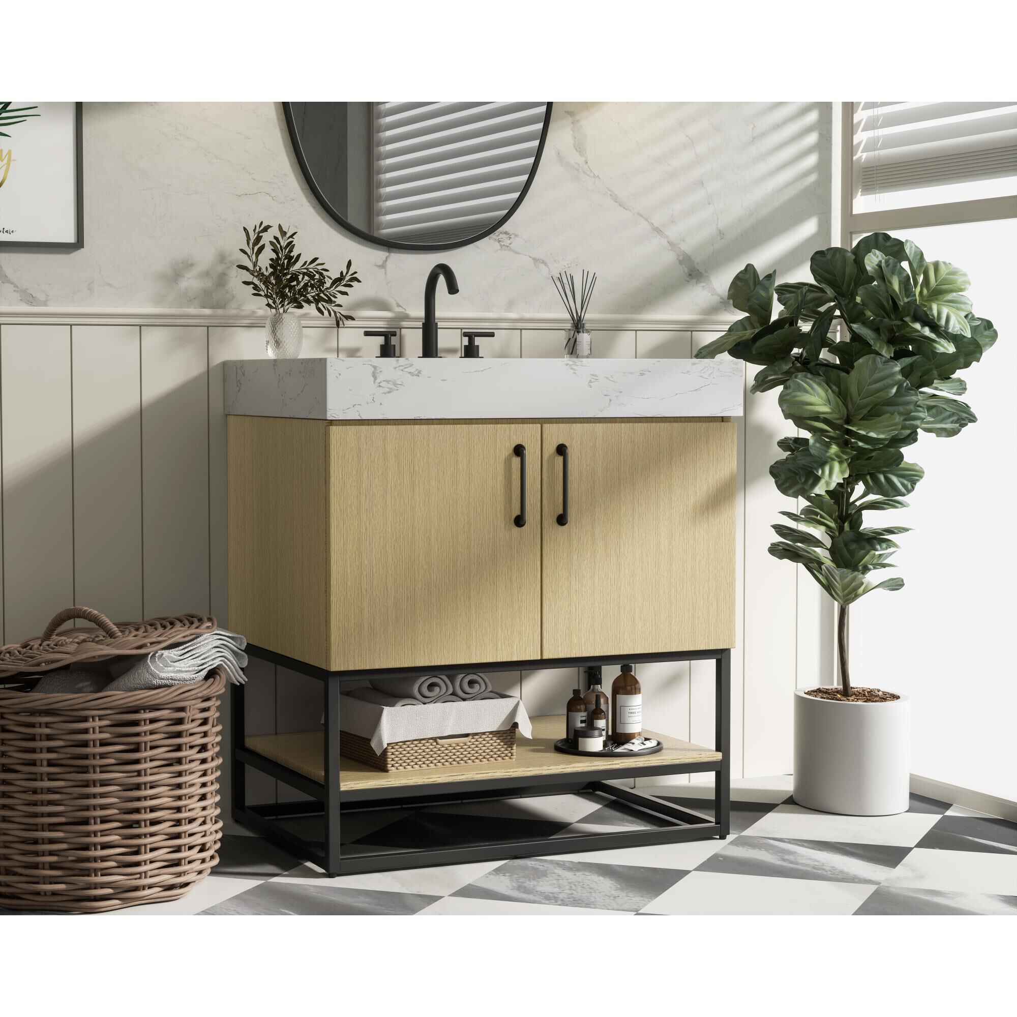 Caroline 30 Inch Bath Vanity by Elegant Dcor