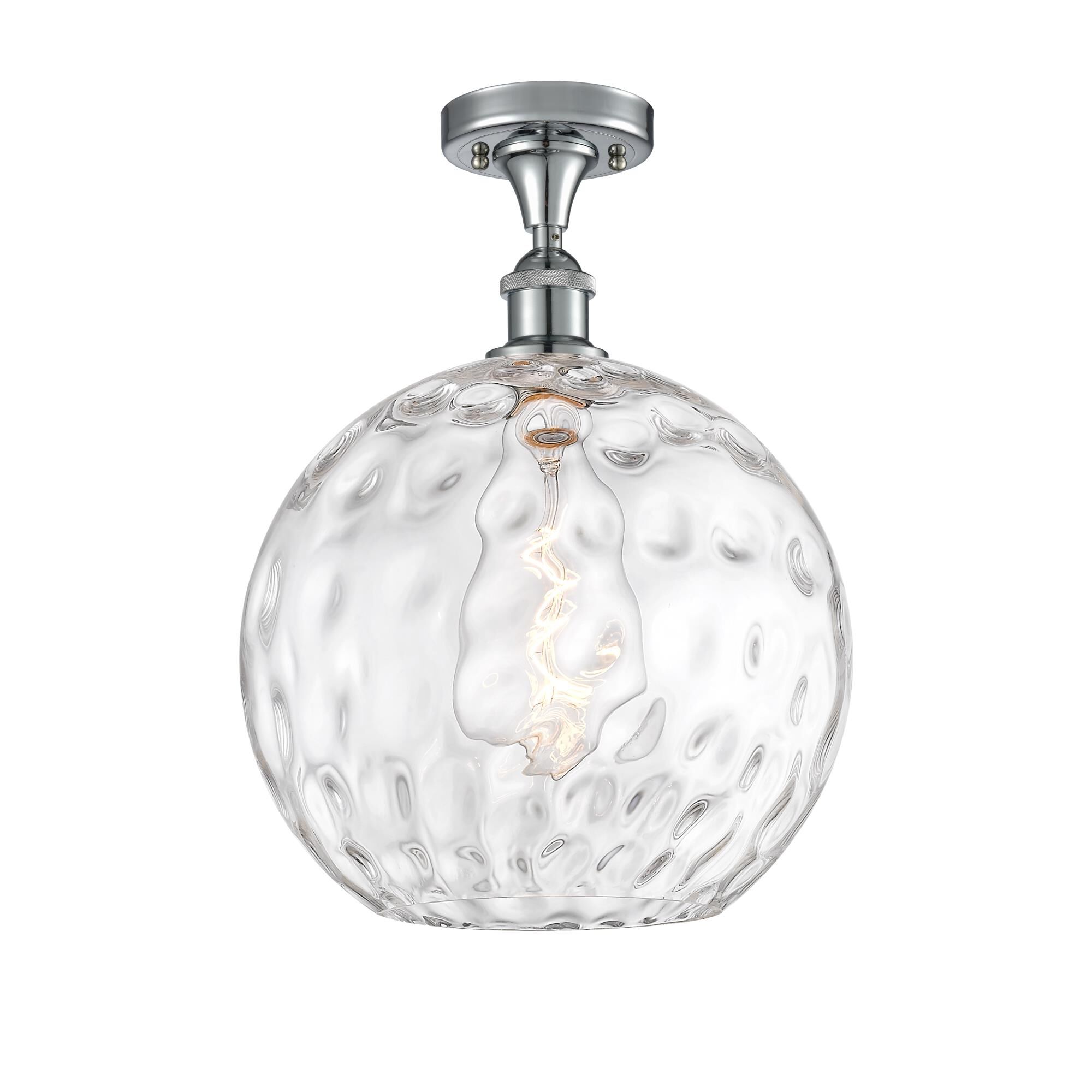 Shown in Polished Chrome finish and Clear glass