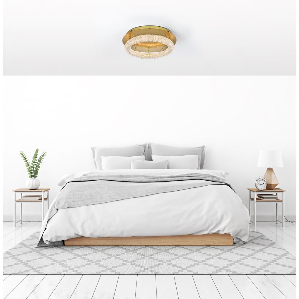 Bowen 22 Inch Semi Flush Mount by Elegant Lighting