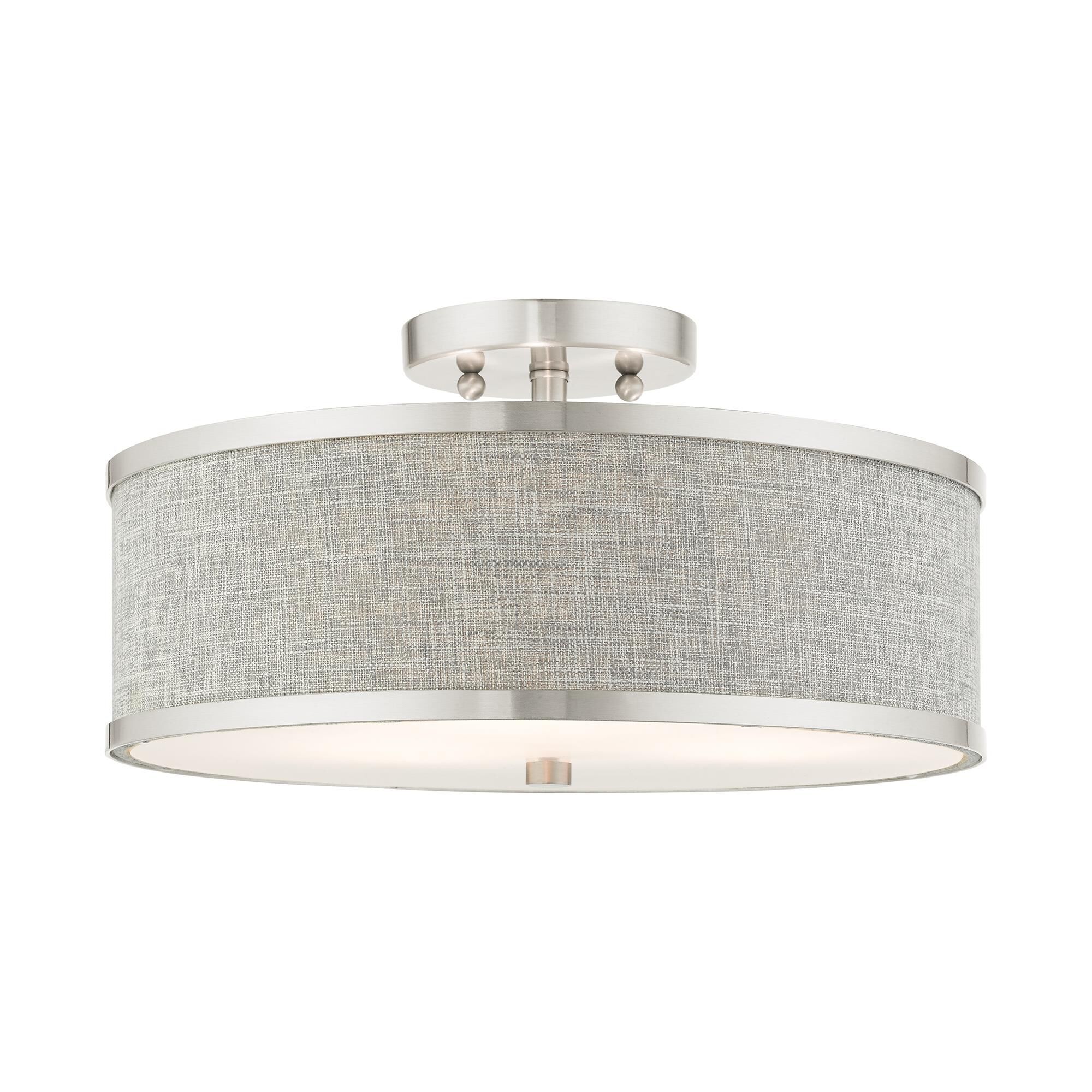 Park Ridge 3 Light Semi Flush Mount by Livex Lighting