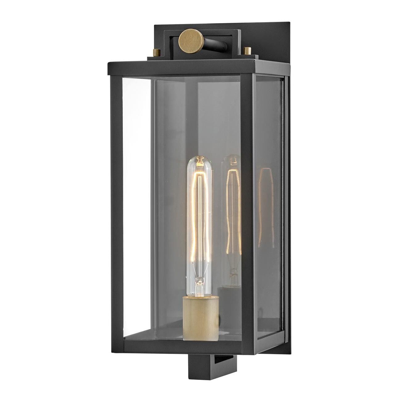 Shown in Black with Burnished Bronze Accents finish and Clear glass