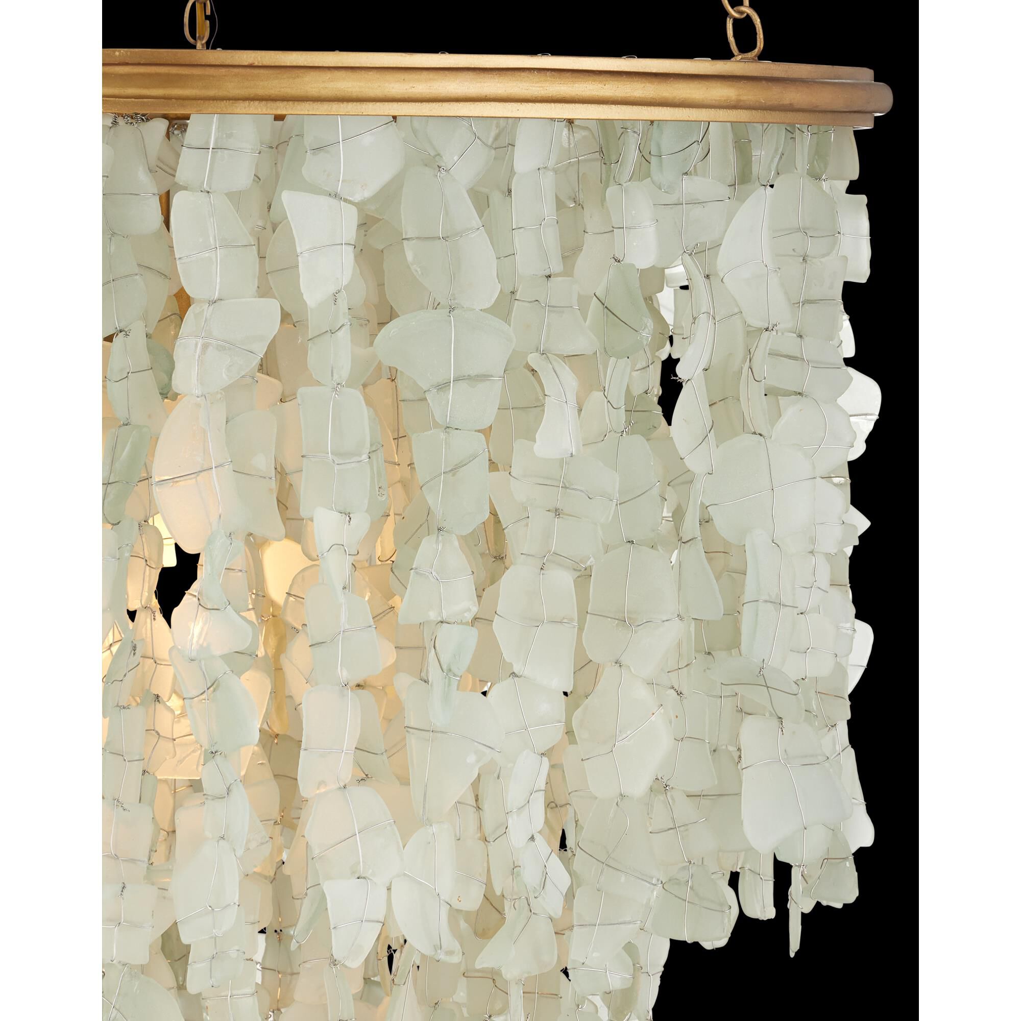 Verre de Mer 25 Inch Chandelier by Currey and Company