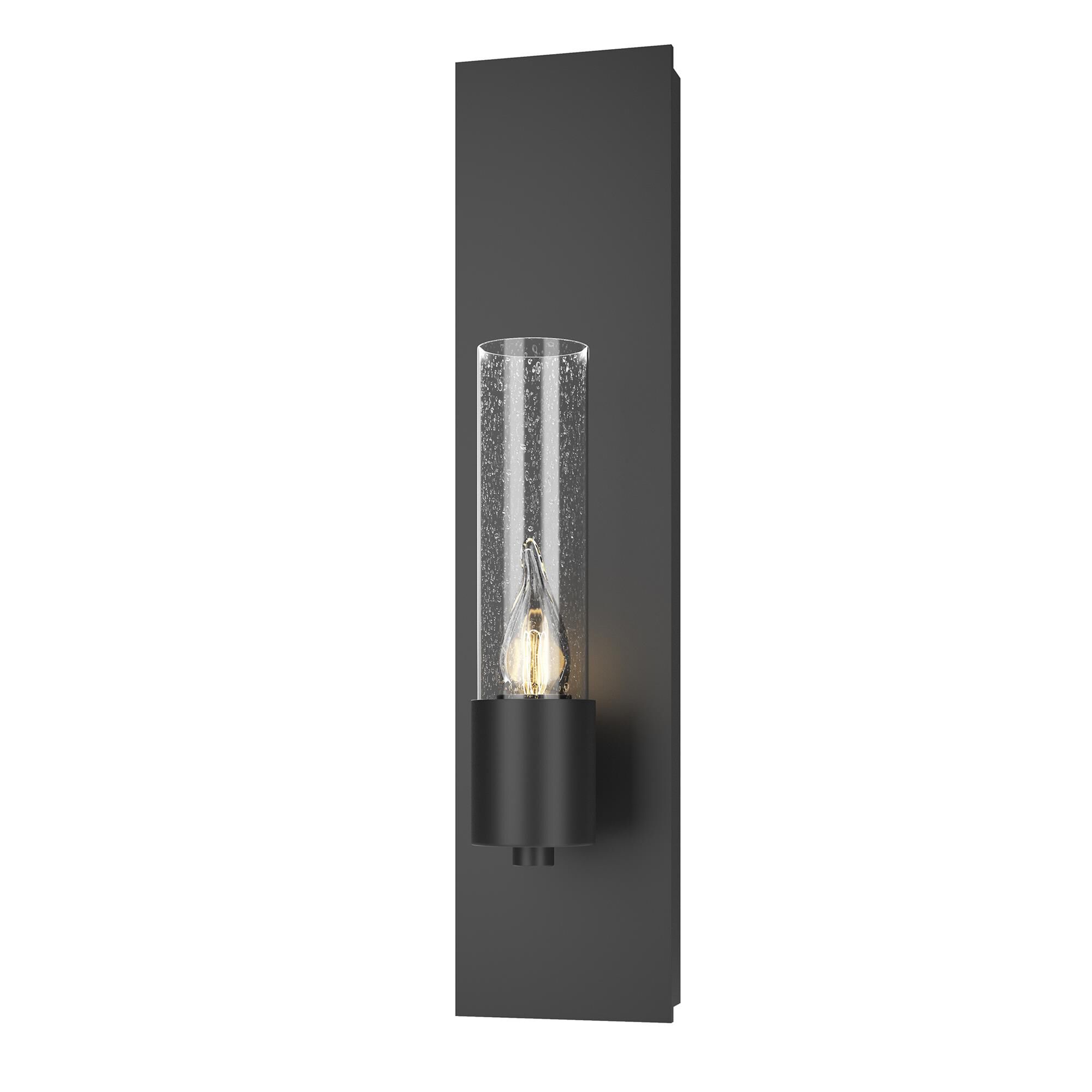 Shown in Black finish and Seeded Clear  glass