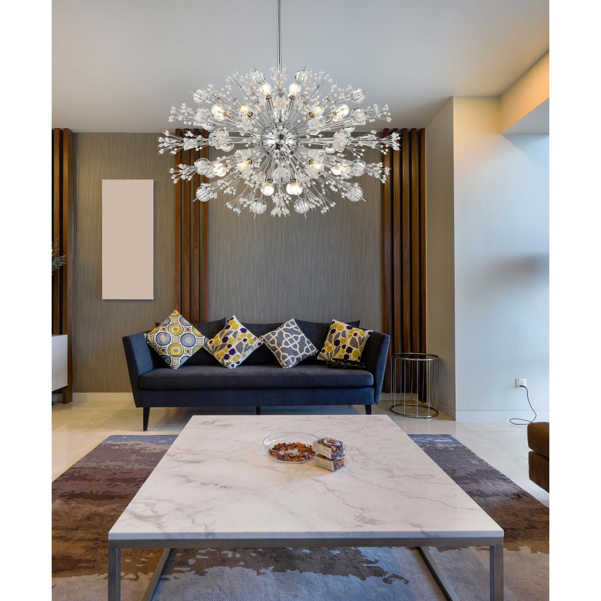 Vera 36 Inch Large Pendant by Elegant Lighting