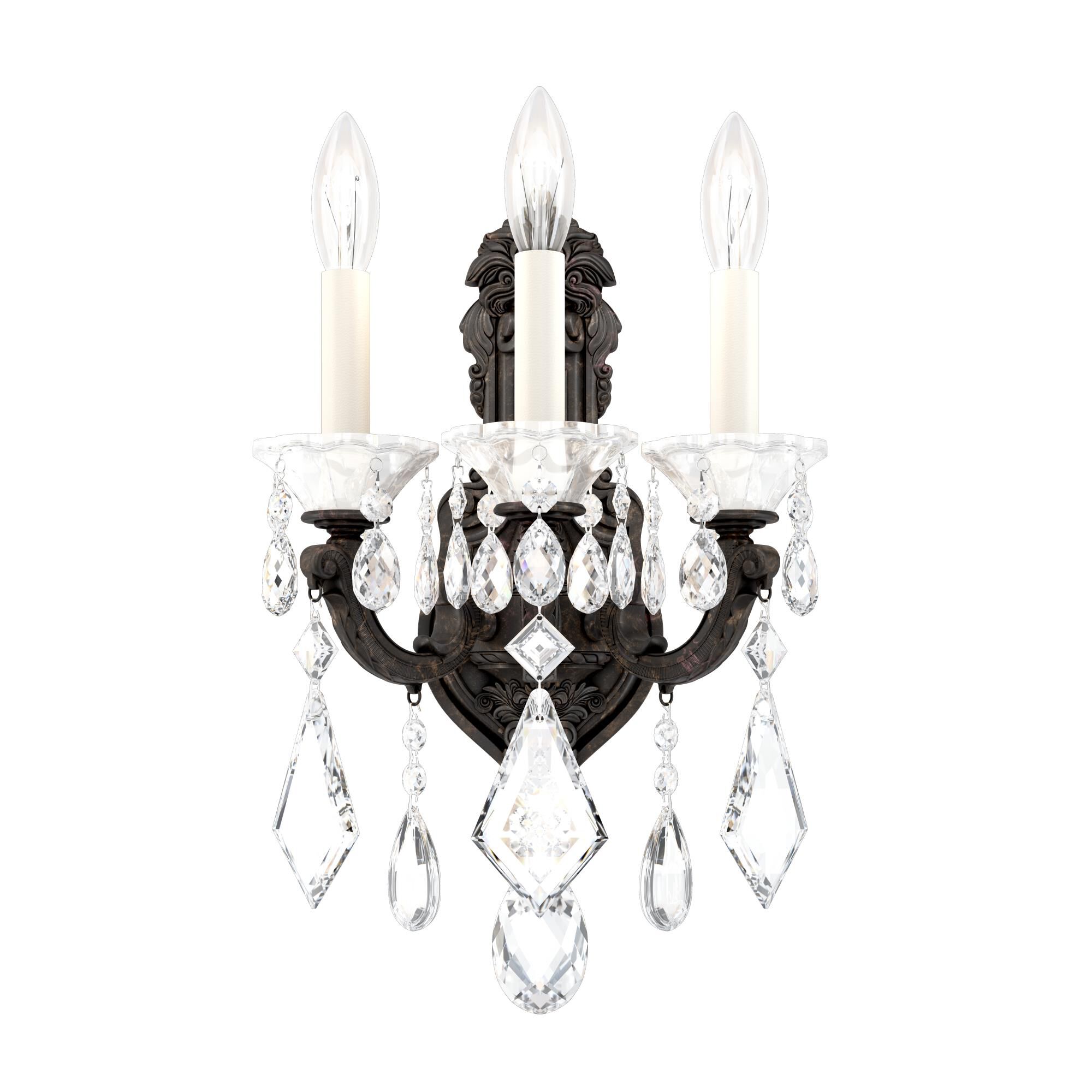 Shown in Heirloom Bronze finish and Clear Heritage crystal