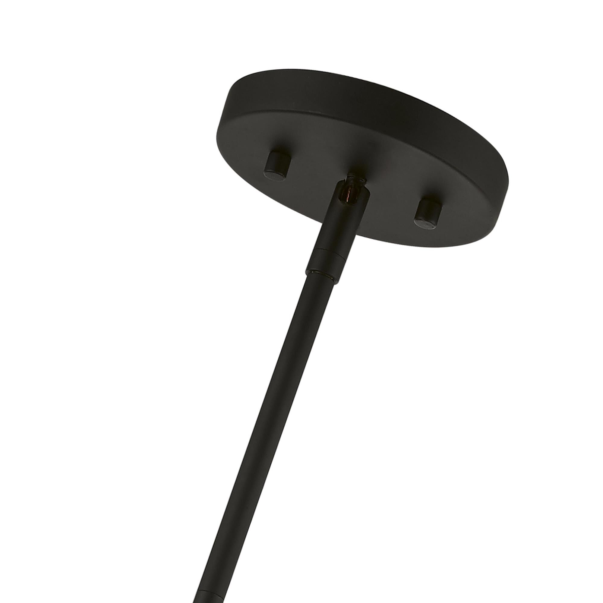 Shown in Black finish and Hand Crafted Urban Gray Hardback Fabric With White Inside shade