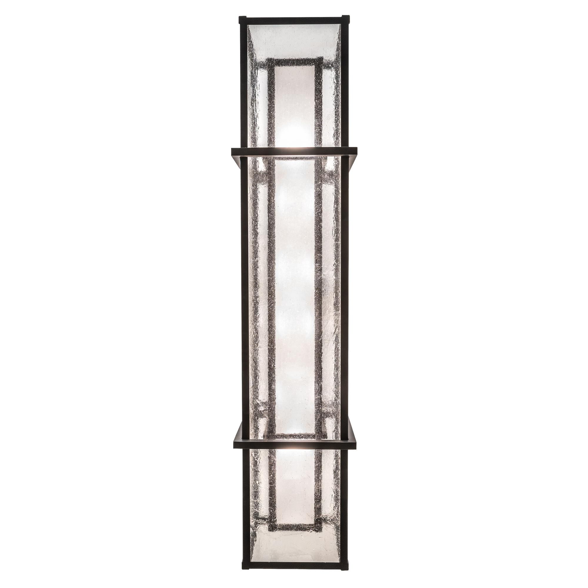 Shown in Wrought Iron finish and Black Metal Finish;Seeded  Or Acrylic glass