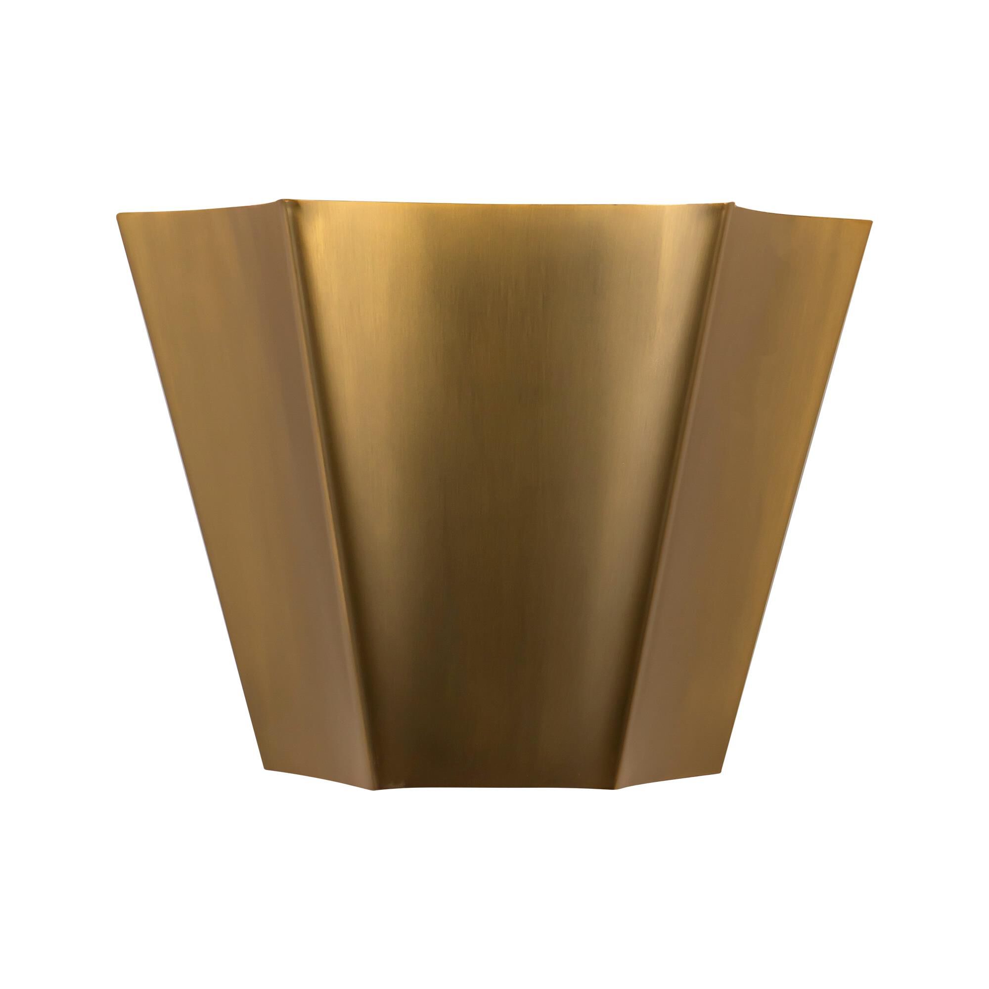 Shown in Brushed Gold finish and Steel shade