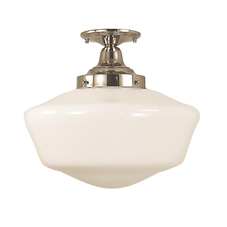 Shown with White Schoolhouse Glass shade