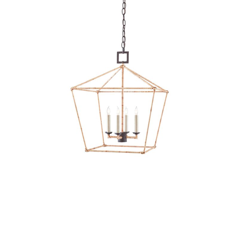 Denison 18 Inch Cage Pendant by Currey and Company