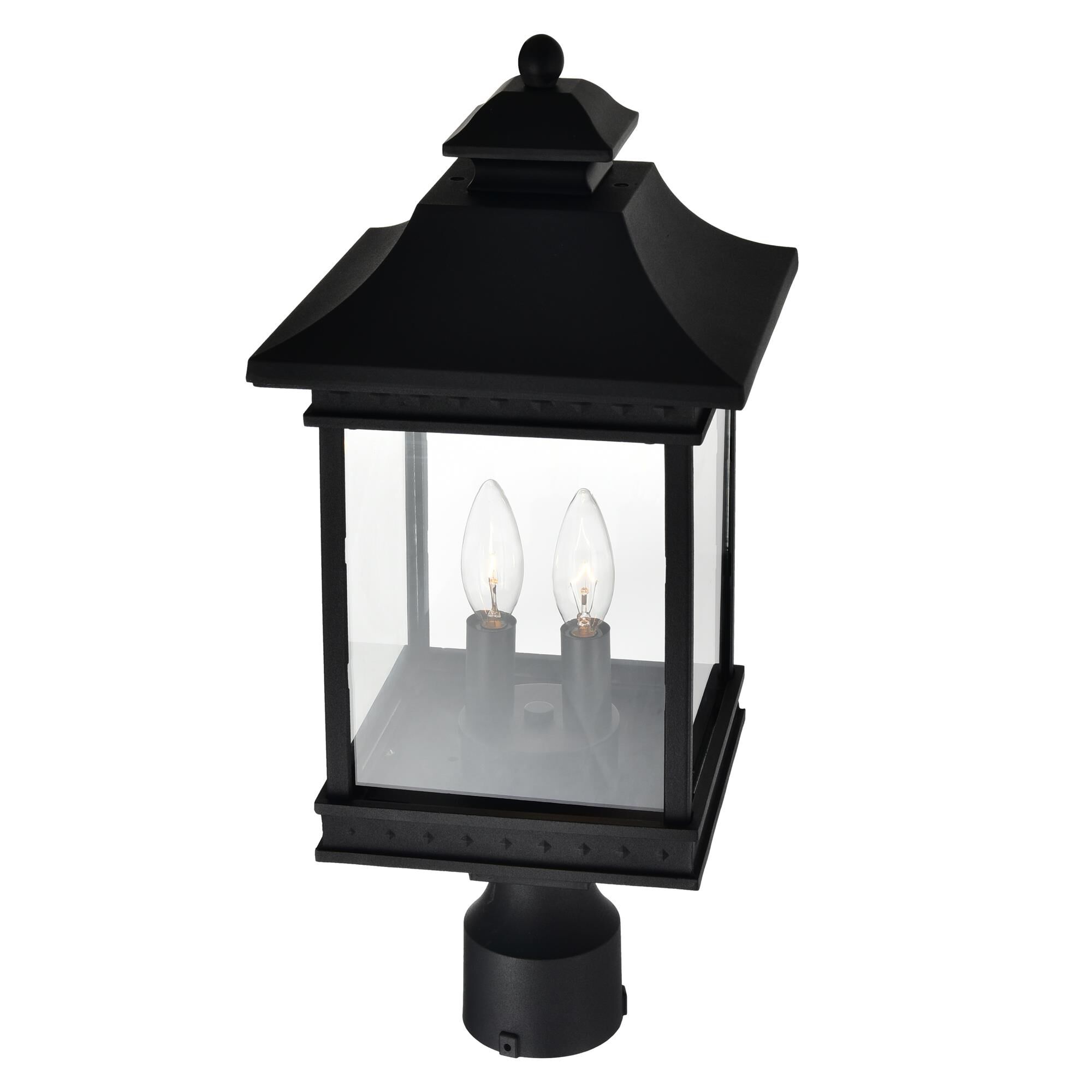 Cleveland 20 Inch Tall 2 Light Outdoor Post Lamp by CWI Lighting