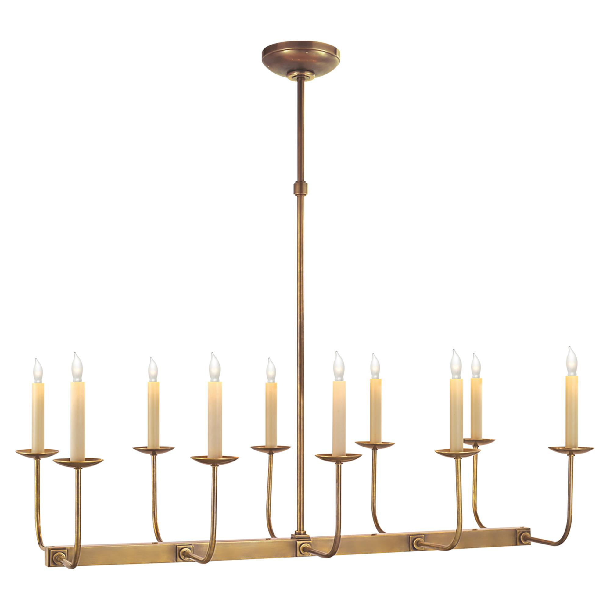 Shown in Hand-Rubbed Antique Brass finish and Shade Sold Separately shade