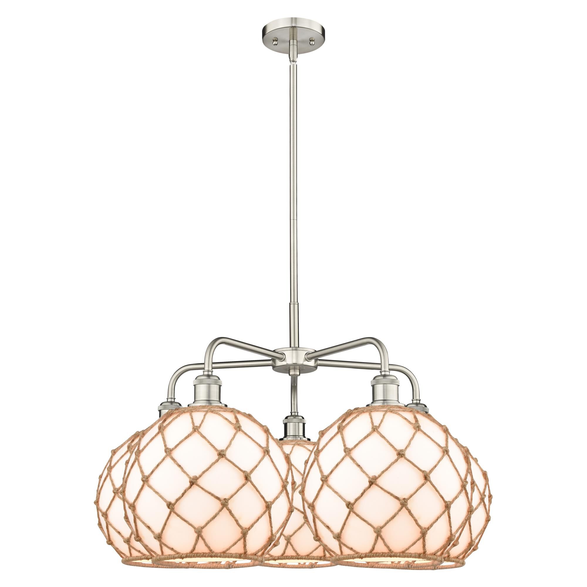 Bruno Marashlian Farmhouse Rope 29 Inch Chandelier by Innovations Lighting