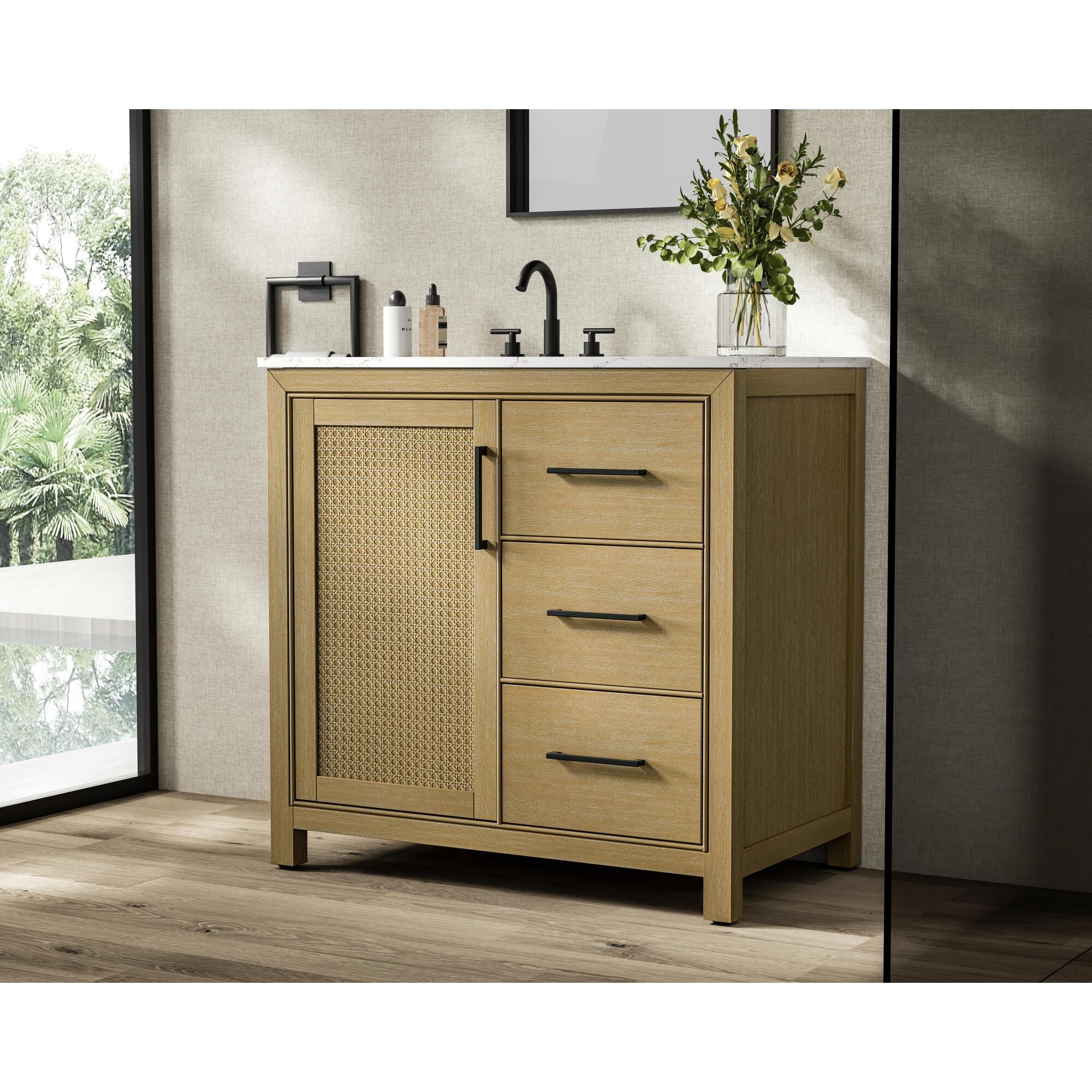 Alina 36 Inch Bath Vanity by Elegant Dcor