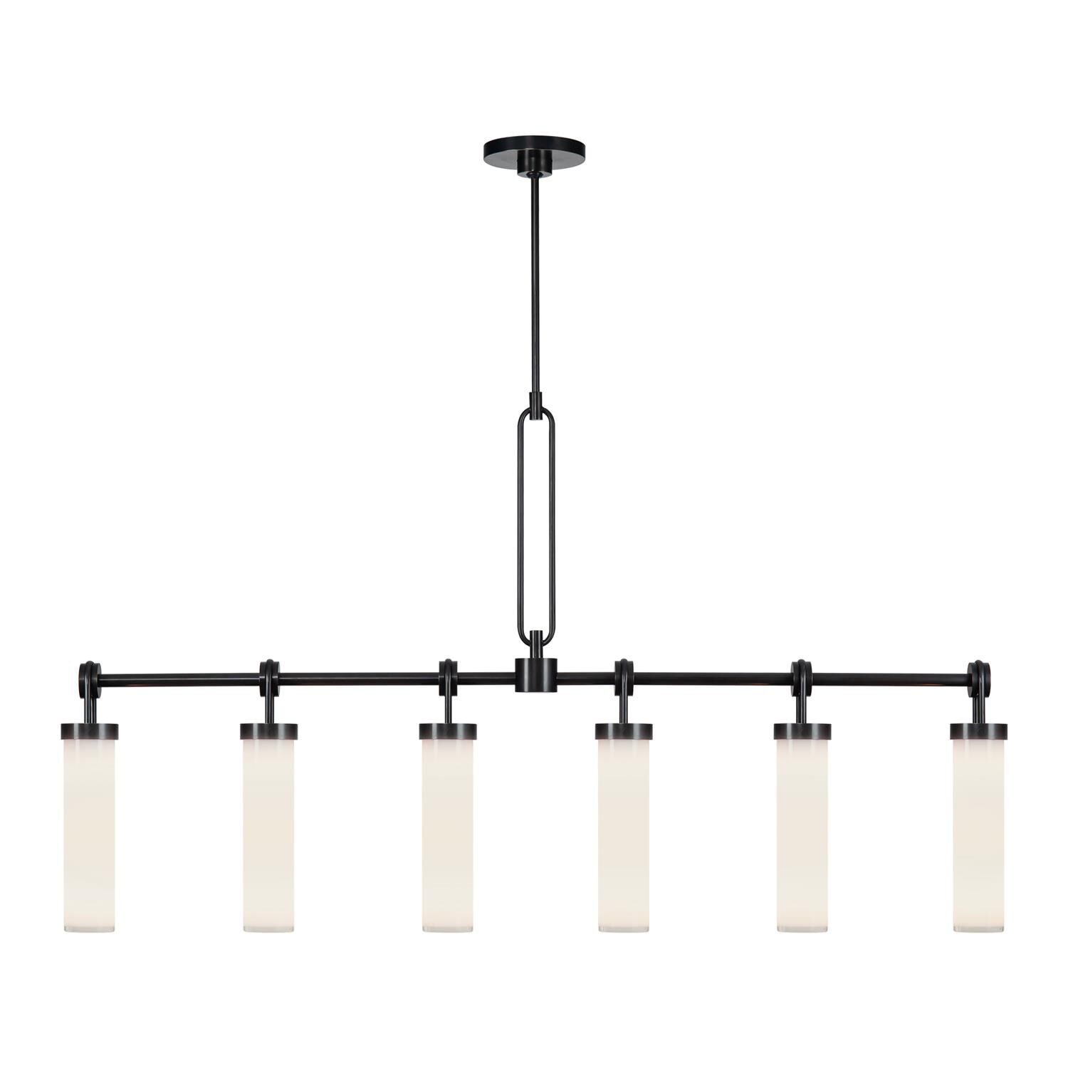 Alan Pepin Wynwood 52 Inch 6 Light Linear Suspension Light by Alora Lighting