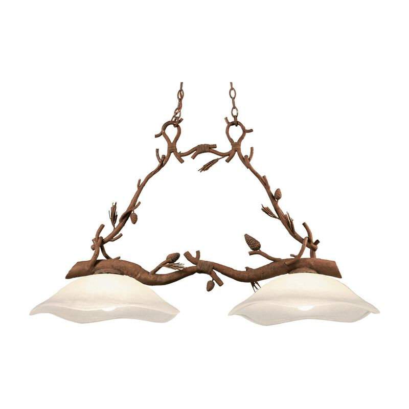 Ponderosa Medium Linear Chandelier by Kalco