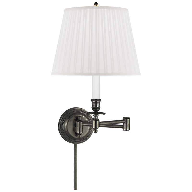 Candle Stick Wall Swing Lamp by Visual Comfort Signature Collection