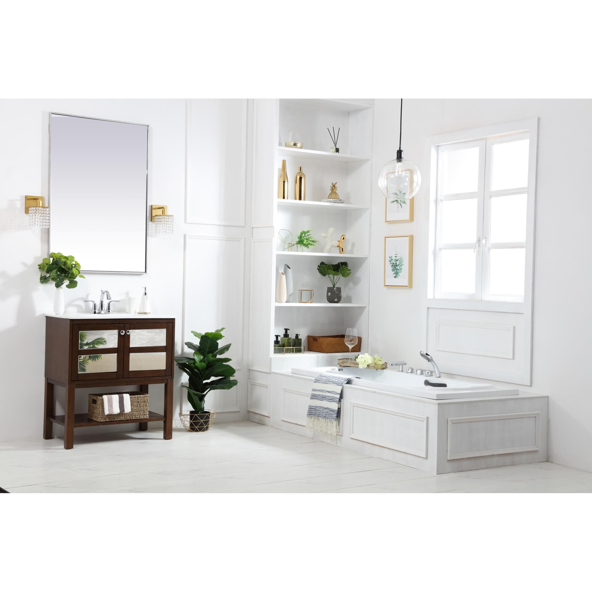 Shown in Antique Coffee finish