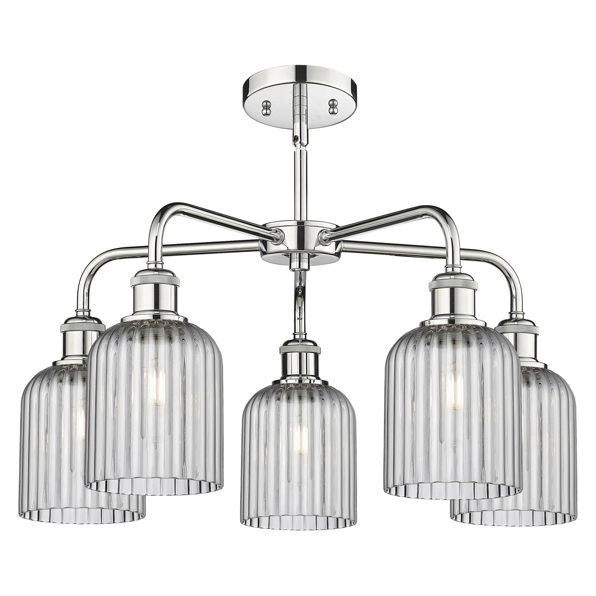 Shown in Polished Chrome finish and Light Smoke shade