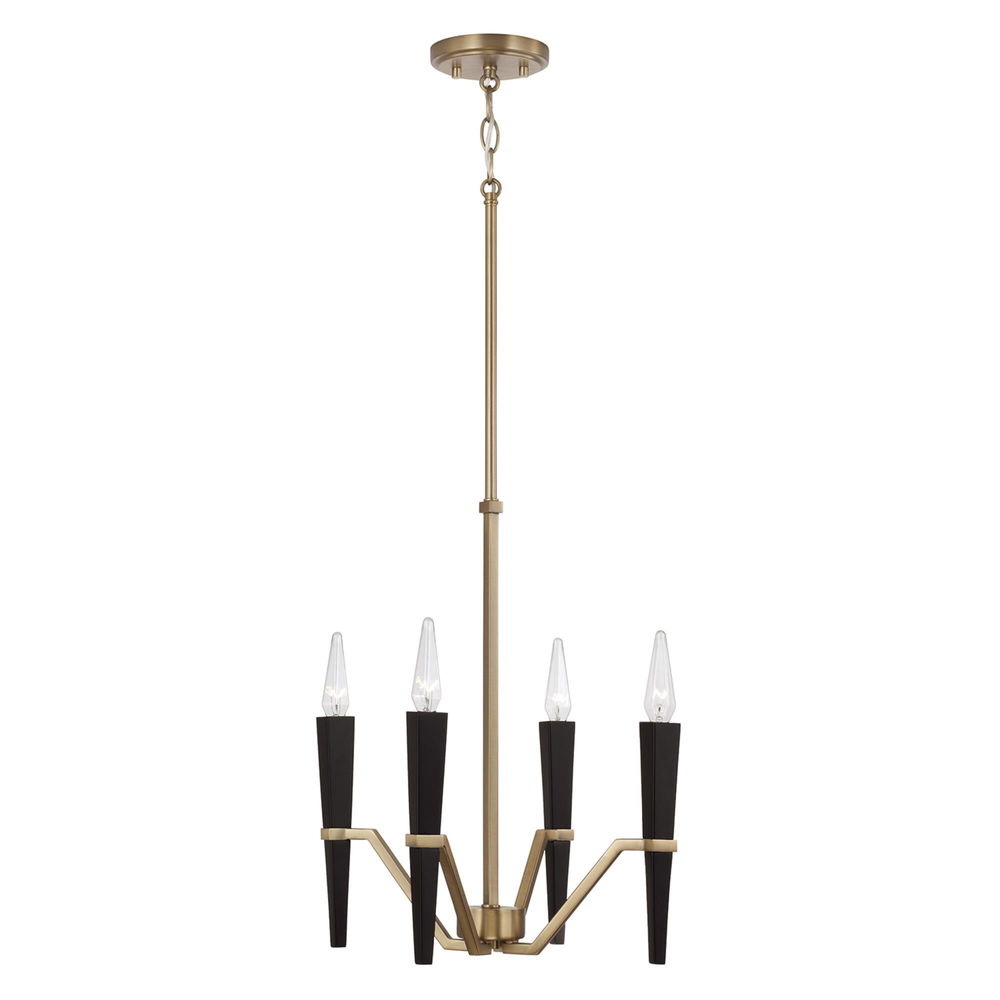 Shown in Aged Brass And Black finish