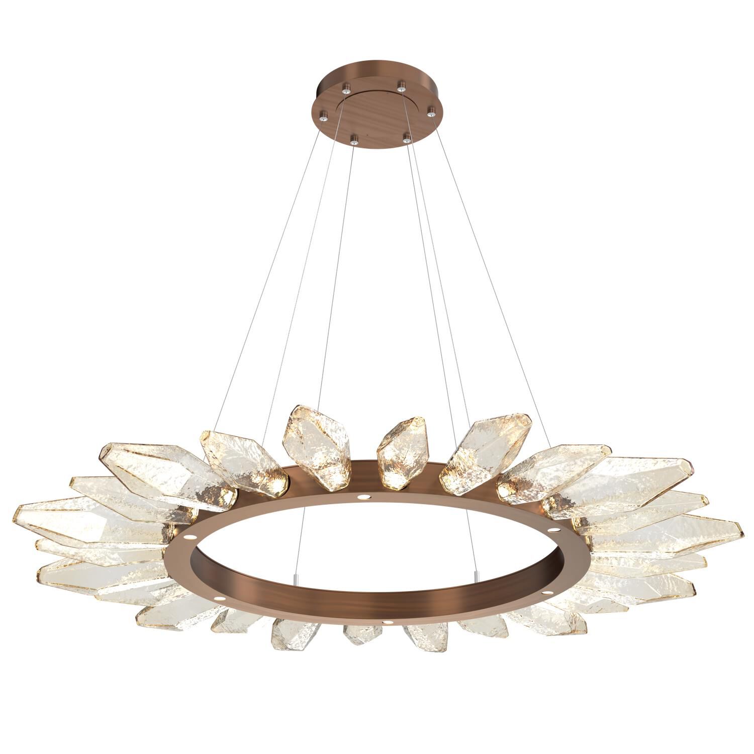 Rock Crystal 56 Inch 30 Light LED Chandelier by Hammerton Studio
