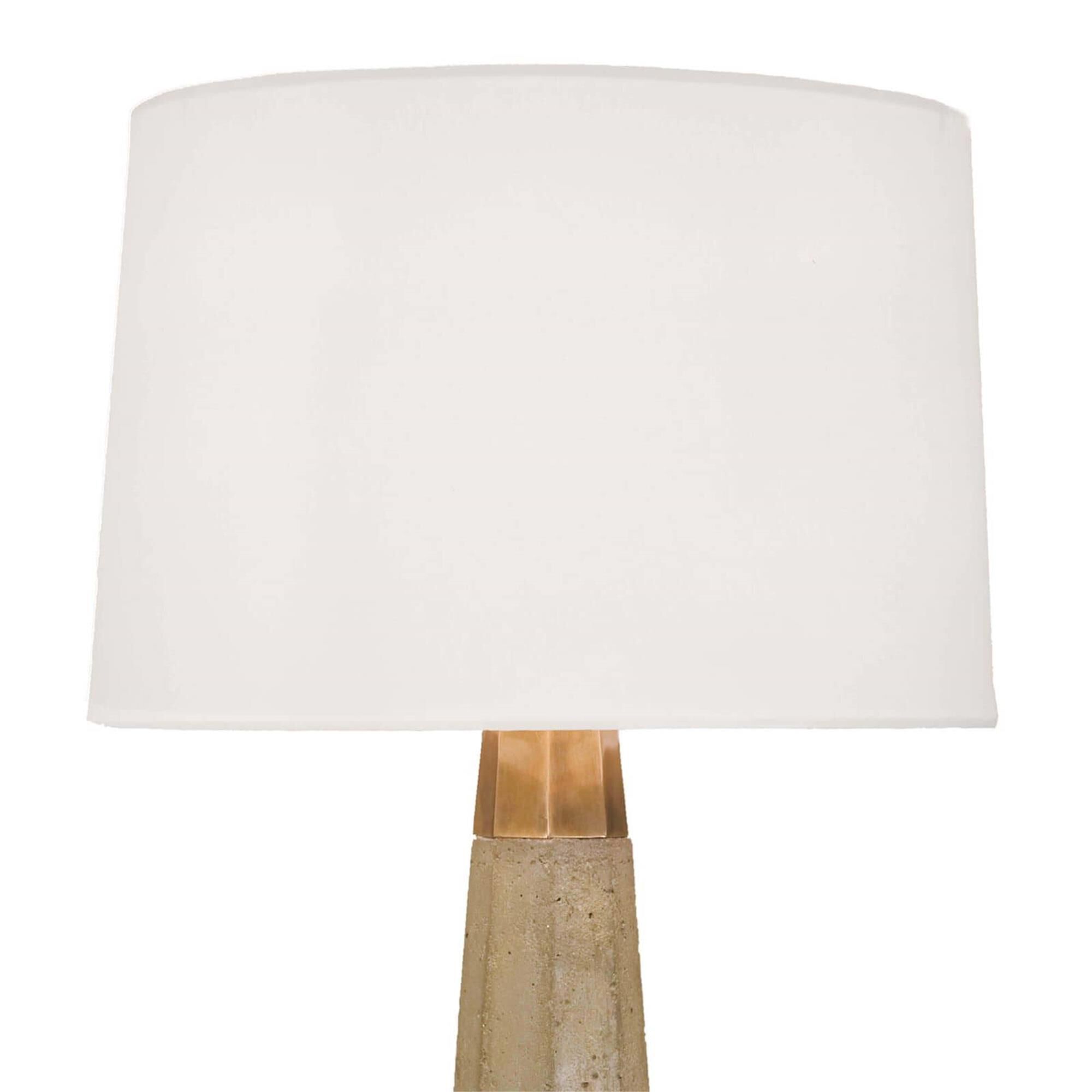 Shown in Natural finish and Linen shade