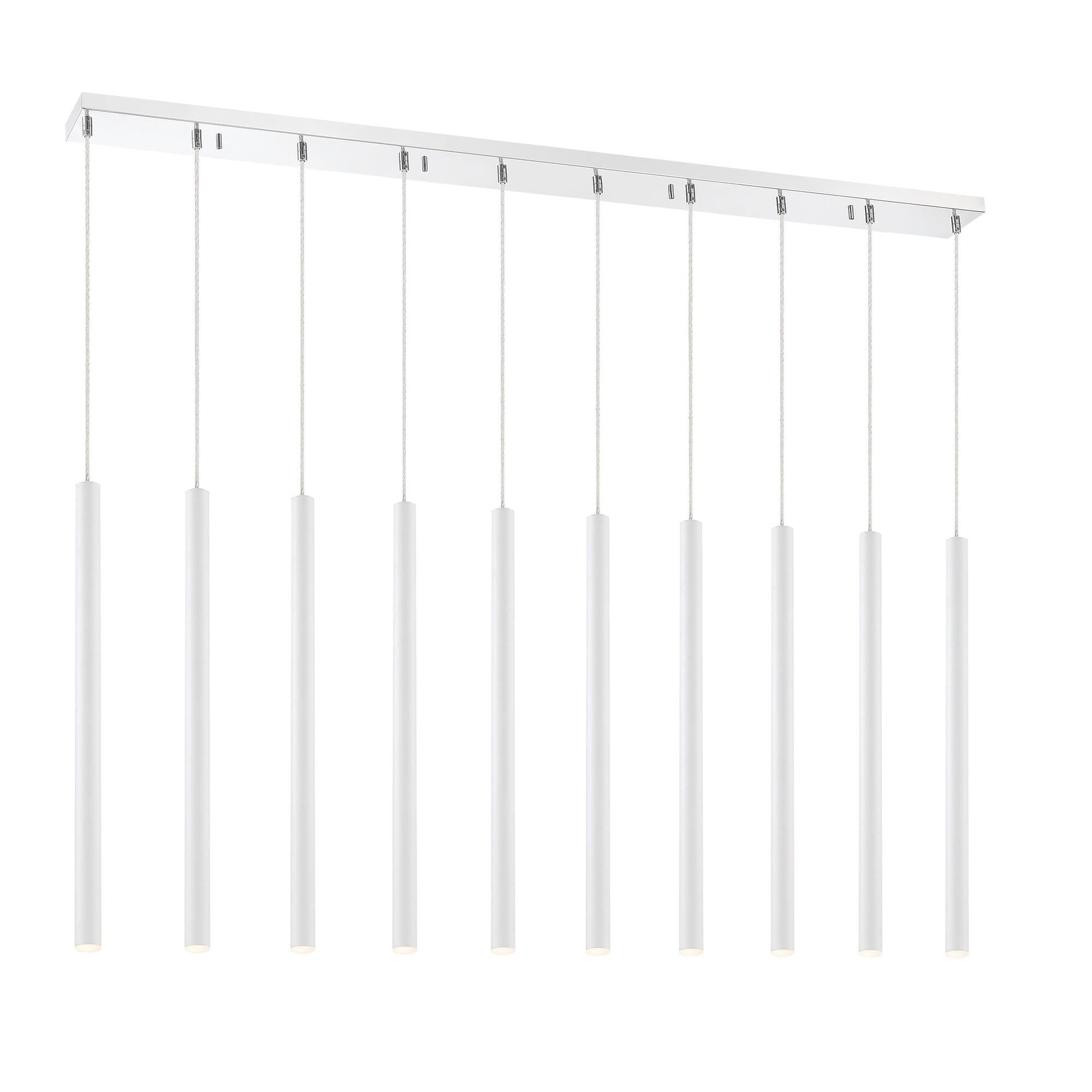 Shown in Chrome finish and Steel glass and Steel shade