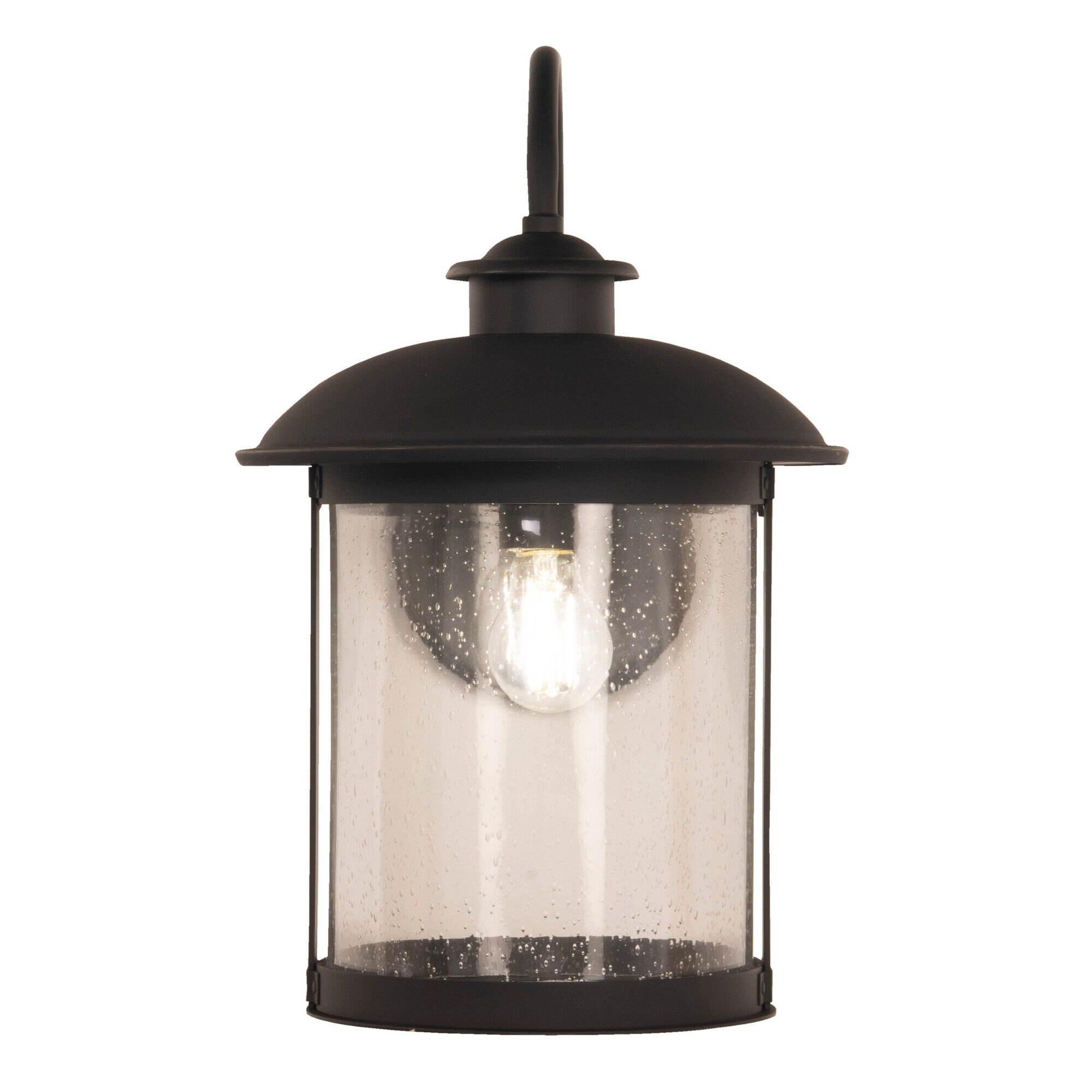 Shown in Dark Bronze Gilded finish and Cylinder glass and Cylinder shade
