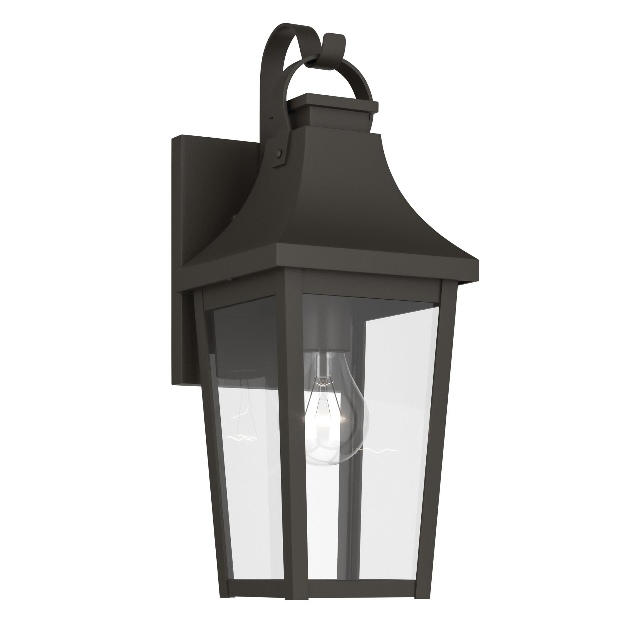 Shown in Olde Bronze finish and Clear glass