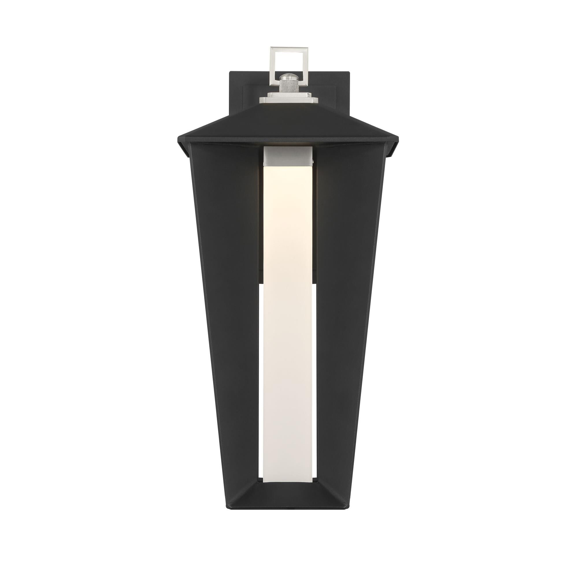 Shown in Satin Nickel-Sand Black Mix finish and Frosted Acrylic glass