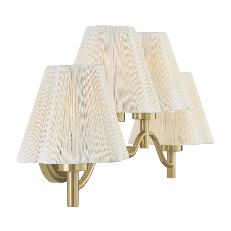 Breegan Jane Rosa 34 Inch 4 Light Bath Vanity Light by Savoy House
