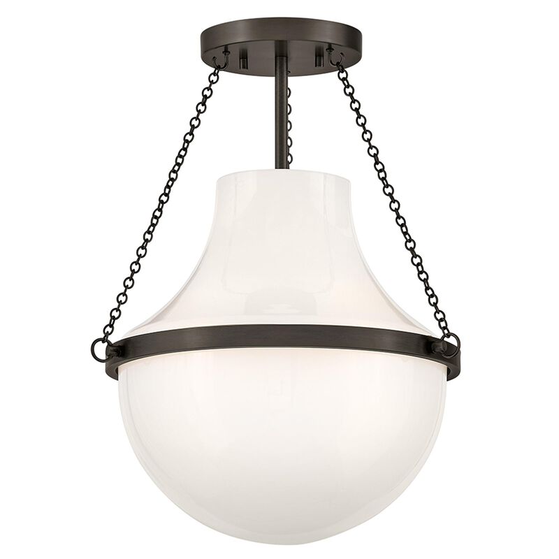 Collins 15 Inch Semi Flush Mount by Hinkley