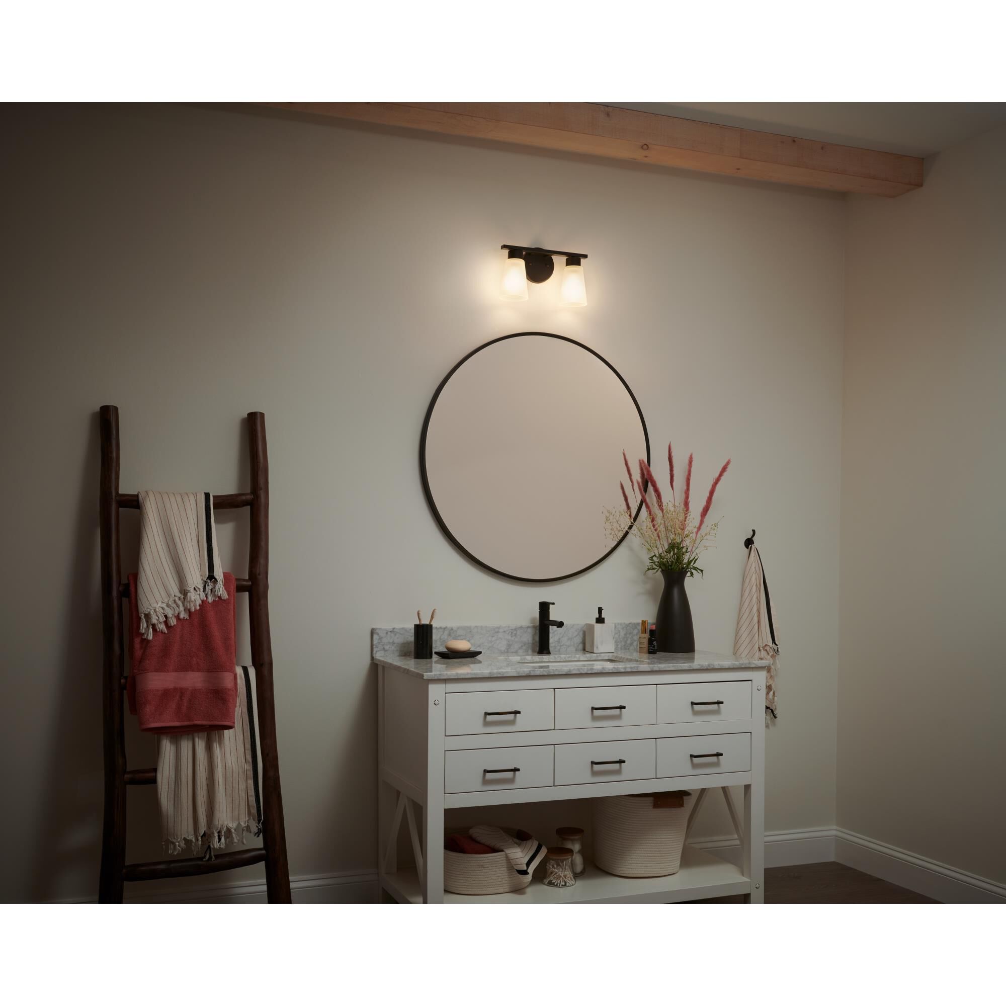 Stamos 13 Inch 2 Light Bath Vanity Light by Kichler Lighting