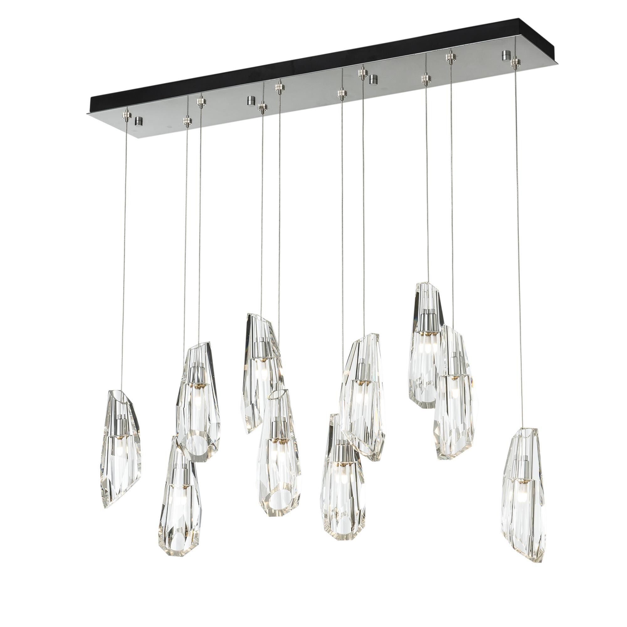 Shown in Sterling finish and Crystal accent