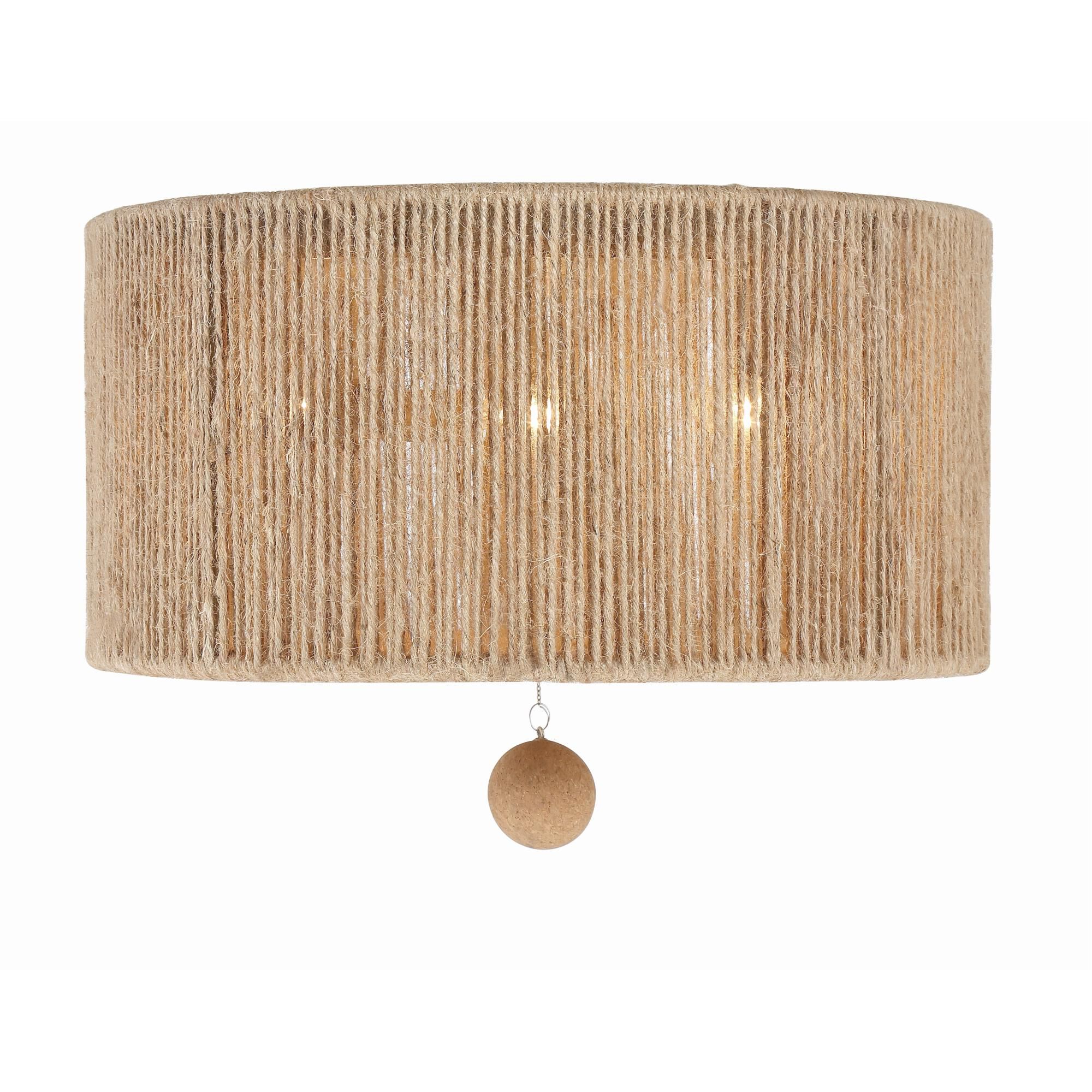 Shown in Burnished Silver finish and Jute glass and Jute shade