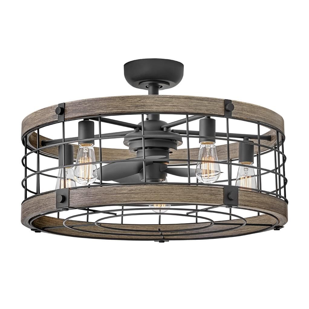 Shown in Matte Black and Driftwood finish