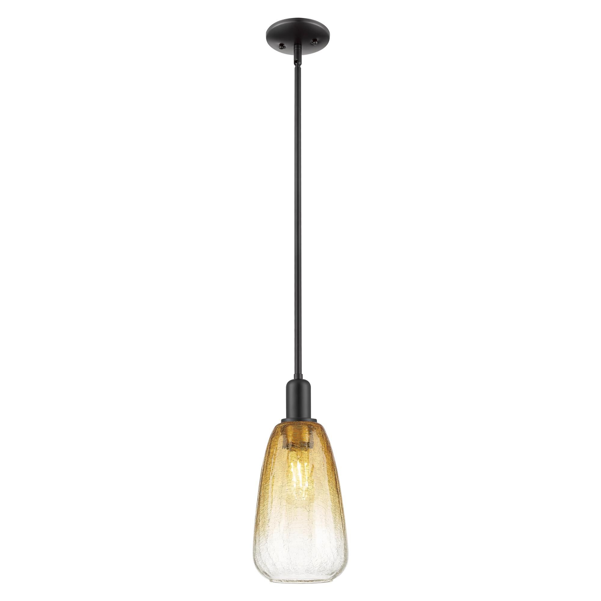 Shown in Matte Black finish and Amber glass