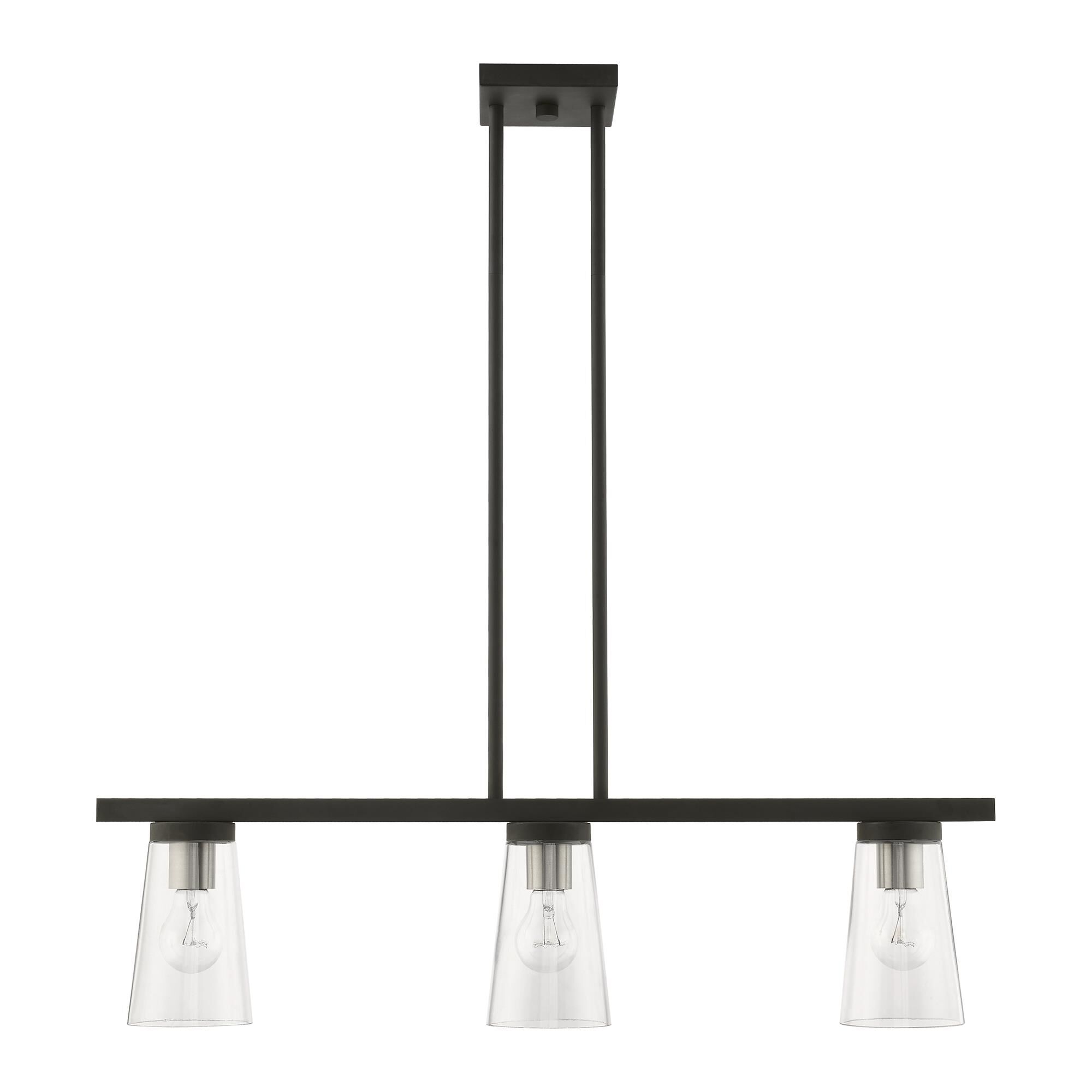 Cityview 30 Inch 3 Light Linear Suspension Light by Livex Lighting